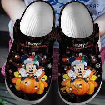 Mickey Mouse Happy Hallothanksmas Crocband Clogs Shoes For Thanksgiving | Favorety DE