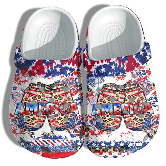 Miller Beer 4Th Of July Shoes Gift Women - Hippie Tie Dye Twinkle Party America Flag Shoes Birthday Gift - Monsterry AU