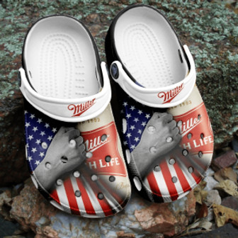 Miller Lite Beer Adults Clog Comfortable Shoes Clogs Clogband For Men Women - Monsterry
