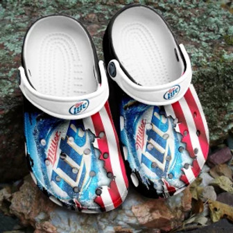 Miller Lite Beer Clog Clogs Comfortable Shoes Clogband For Men Women - Monsterry