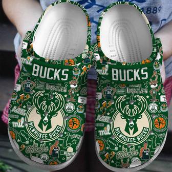 Milwaukee Bucks Nba Basketball Sport Crocs Crocband Clogs Shoes | Favorety