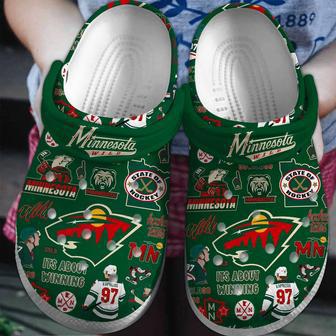 Minnesota Wild
Ice Hockey Team Nhl Sport Crocs Clogs Crocband Shoes | Favorety