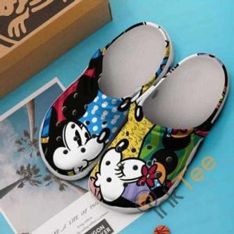 Minnie And Mickey Mouse Cartoon Crocs Crocband Shoes Clogs Custom Name For Men Women And Kids | Favorety UK