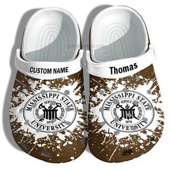 Mississippi State University Graduation Gifts Croc Shoes Customize- Admission Gift Shoes | Favorety AU