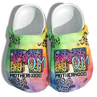 Mom Motherhood Hippie Shoes - Hippie Leopard Clogs Birthday Gifts - Monsterry DE