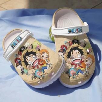Monkey D.Luffy One Piece Anime Crocs Clogs Shoes Crocband Comfortable For Men Women - Monsterry UK