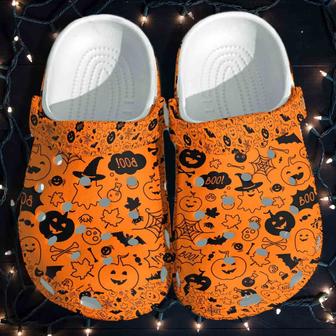 Monsters Ghost Halloween Shoes Crocband Clogs Gift For Kids - Monsterry CA
