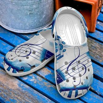 Music Blue Symphony Classic Clogs Shoes - Monsterry DE