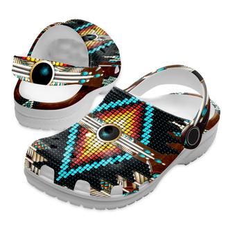 Native American Native Pattern Crocs Clog Shoes For Kid And Adult - Monsterry UK