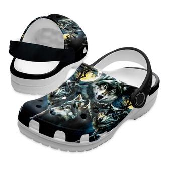 Native American Native Wolf Crocs Clog Shoes For Kid And Adult - Monsterry AU