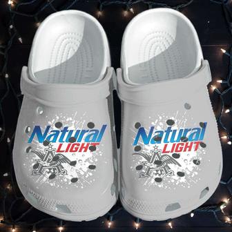 Natural Light Funny Beer Drinking Crocband Clog Shoes - Monsterry DE