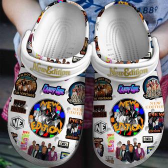 New Edition Group Music Crocs Crocband Clogs Shoes - Monsterry CA