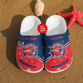 New England Patriots Personalized Custom For Nfl Fans Clog Shoes | Favorety AU