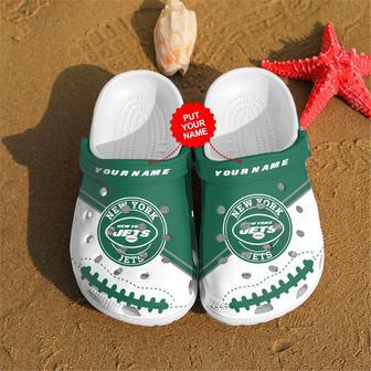 New York Jets Personalized Custom For Nfl Fans Clog Shoes | Favorety