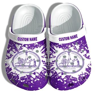 New York University Croc Shoes Customize- University Graduation Gifts Shoes Admission Gift - Monsterry CA