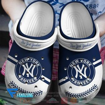 New York Yankees Navy-White Mlb Sport Crocs Clogs Crocband Shoes | Favorety CA