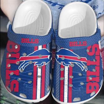 Nfl Buffalo Bills Football Crocs Comfortable Crocband Clogs Shoes For Men Women | Favorety DE