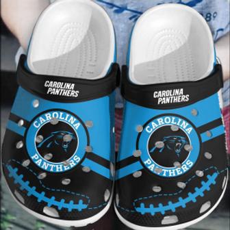 Nfl Carolina Panthers Football Crocs Comfortable Clogs Shoes Crocband For Men Women | Favorety