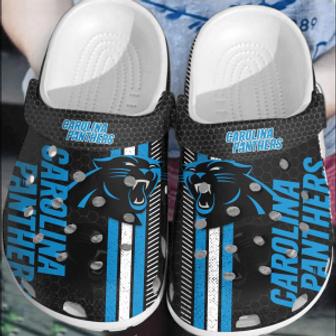 Nfl Carolina Panthers Football Crocs Comfortable Shoes Clogs Crocband For Men Women | Favorety