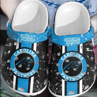 Nfl Carolina Panthers Football Crocs Comfortable Shoes Crocband Clogs For Men Women | Favorety CA