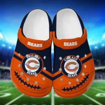 Nfl Chicago Bears Polkacrocscrocs Clogs Comfortable Crocband Shoes For Men Women | Favorety AU