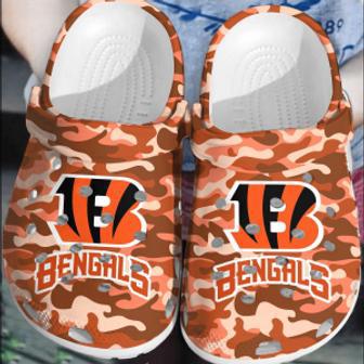 Nfl Cincinnati Bengals Football Crocband Crocs Comfortable Shoes Clogs For Men Women | Favorety AU