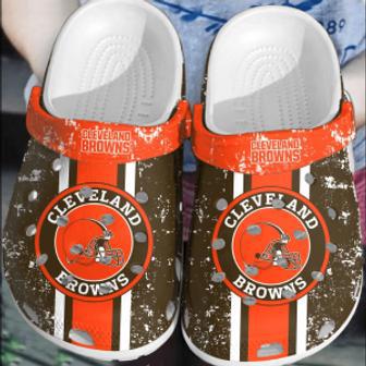 Nfl Cleveland Browns Football Crocband Clogs Shoes Comfortable Crocs For Men Women | Favorety CA