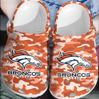 Nfl Denver Broncos Football Crocband Comfortable Crocs Shoes Clogs For Men Women | Favorety CA