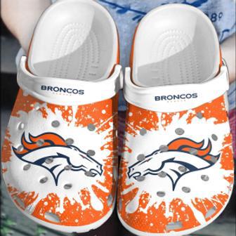 Nfl Denver Broncos Football Crocband Shoes Clogs Comfortable Crocs For Men Women | Favorety AU