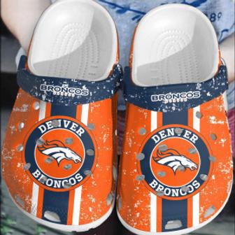 Nfl Denver Broncos Football Crocband Shoes Comfortable Clogs Crocs For Men Women | Favorety UK