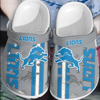 Nfl Detroit Lions Football Clogs Crocs Crocband Shoes Comfortable For Men Women | Favorety CA