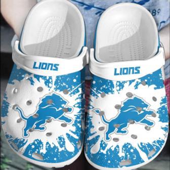 Nfl Detroit Lions Football Crocband Comfortable Clogs Shoes Crocs For Men Women | Favorety UK