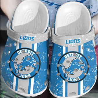 Nfl Detroit Lions Football Crocband Comfortable Shoes Clogs Crocs For Men Women | Favorety UK