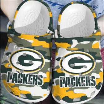 Nfl Green Bay Packers Football Clogs Crocs Shoes Crocband Comfortable For Men Women | Favorety