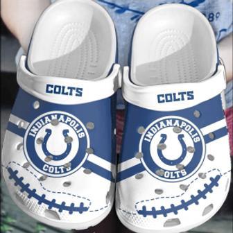 Nfl Indianapolis Colts Football Clogs Crocband Comfortable Crocs Shoes For Men Women | Favorety AU