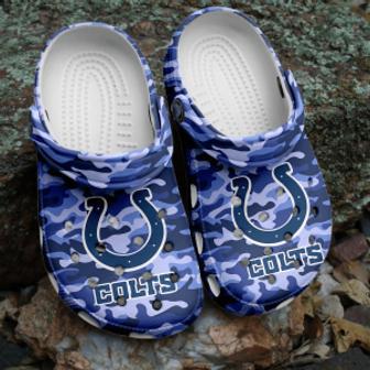 Nfl Indianapolis Colts Football Clogs Shoes Crocs Comfortable Crocband For Men Women | Favorety DE