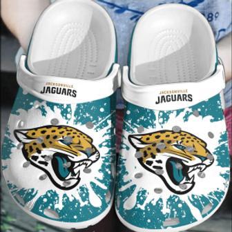 Nfl Jacksonville Jaguars Football Clogs Shoes Crocband Comfortable Crocs For Men Women | Favorety DE