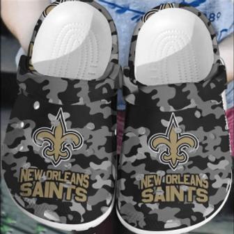 Nfl New Orleans Saints Football Crocs Clogs Shoes Comfortable Crocband For Men Women | Favorety AU