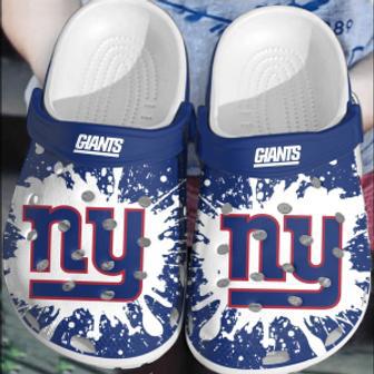 Nfl New York Giants Football Crocs Clogs Comfortable Crocband Shoes For Men Women | Favorety CA