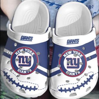 Nfl New York Giants Football Crocs Clogs Comfortable Shoes Crocband For Men Women | Favorety UK