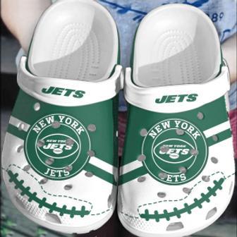 Nfl New York Jets Football Crocs Shoes Comfortable Clogs Crocband For Men Women | Favorety CA