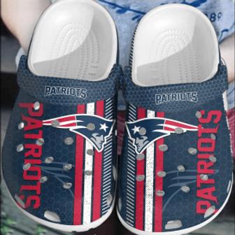 Nfl Patriots Football Crocs Crocband Comfortable Shoes Clogs For Men Women | Favorety AU