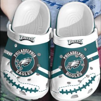 Nfl Philadelphia Eagles Football Crocband Crocs Clogs Comfortable Shoes For Men Women | Favorety DE