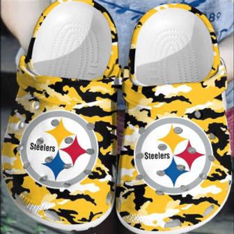 Nfl Pittsburgh Steelers Football Crocs Comfortable Shoes Crocband Clogs For Men Women | Favorety CA