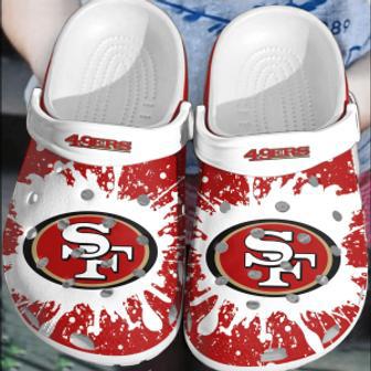 Nfl San Francisco 49Ers Football Crocband Clogs Crocs Shoes Comfortable For Men Women | Favorety