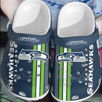 Nfl Seattle Seahawks Crocsclogs Crocband Comfortable Shoes For Men Women | Favorety DE