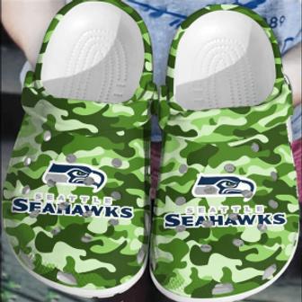 Nfl Seattle Seahawks Crocsclogs Shoes Crocband Comfortable For Men Women | Favorety