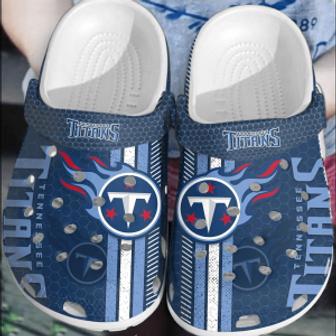 Nfl Tennessee Titans Crocsshoes Clogs Comfortable Crocband For Men Women | Favorety DE