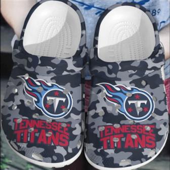 Nfl Tennessee Titans Crocsshoes Comfortable Clogs Crocband For Men Women | Favorety