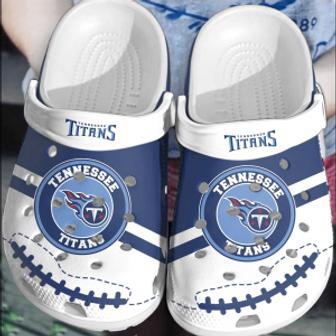 Nfl Tennessee Titans Crocsshoes Crocband Comfortable Clogs For Men Women | Favorety DE